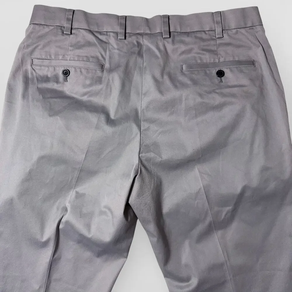 Brooks Brothers Lightweight Advantage Chino Pants Mens Actual Size 37x30 Gray